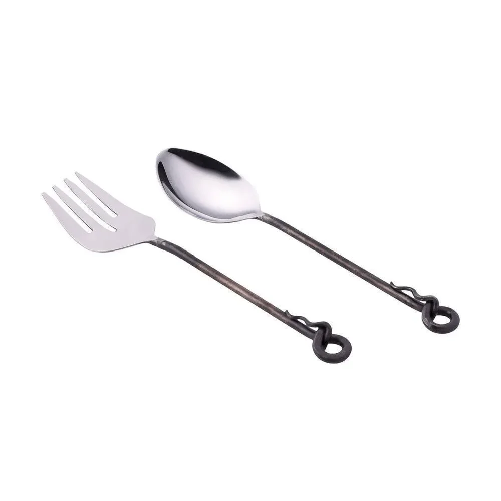 NIB Old River Road Rustic Serving Utensils Set